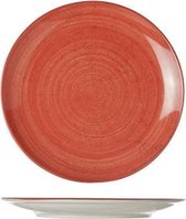Twister Red Dinerbord - Ontbijtbord - Plat - Ø 21cm