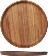Houten Dinerbord - Bord - Rond - Ø 25x2cm - Olie Coating