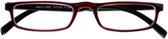 Leesbril half-line rood/zwart 2.50