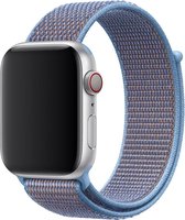 Nylon Sport Loop Bandje - Lichtblauw - Cerulean - Voor Apple Watch - 42/44mm