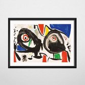 Joan Miro Modern Surrealism Poster 14 - 13x18cm Canvas - Multi-color