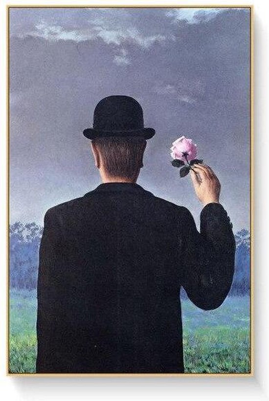 expeditie Auto schokkend Rene Magritte Poster 4 - 60x80cm Canvas - Multi-color | bol.com