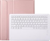 Shop4 - iPad Pro 12.9 (2021) Toetsenbord Hoes - Bluetooth Keyboard Cover Roségoud