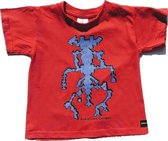 Anha'Lore Designs - Allien - Kinder t-shirt - Rood - 5/6j  (110/116)