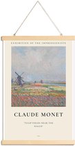 JUNIQE - Posterhanger Monet - Tulip Fields near The Hague -20x30