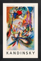 JUNIQE - Poster met houten lijst Kandinsky - Komposition Zwecklos