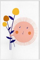 JUNIQE - Poster in kunststof lijst Sunshine Bouquet -20x30 /Kleurrijk