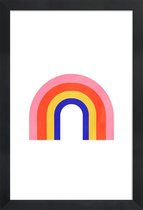 JUNIQE - Poster in houten lijst Rainbow -30x45 /Kleurrijk