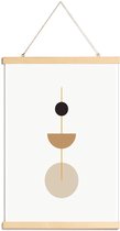 JUNIQE - Posterhanger Pendulum gouden -40x60 /Goud & Ivoor