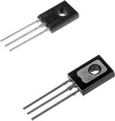 ON Semi BD137 NPN Transistor, 1.5 A, 60 V, 3-Pin TO-225, verpakt per 5 stuks