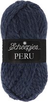 Scheepjes - Peru - 090 Donker Blauw - pak van 5 bollen - 100gr - 75mtr