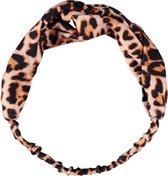 Sarlini Fashion Elastische haarband Bow | Leopard Brown