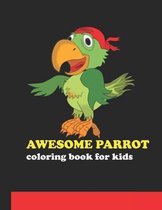 awesome parrot coloring book for kids