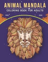 Animal Mandala Coloring Book For Adults