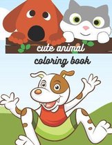 cute animal coloring book: cute animal Coloring Book for Kids