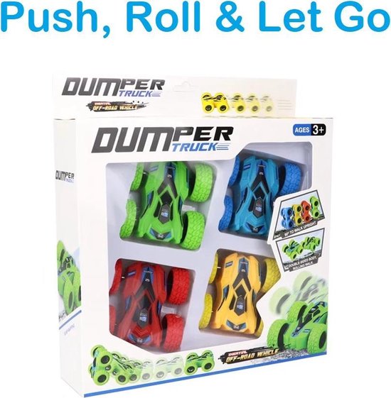DUMPER TRUCK Speelgoed Auto 4 stuks - Jongens Speelgoed - Speel & Leer