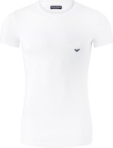 Emporio Armani T-shirt Iconic (1-pack) - heren stretch T-shirt O-neck - wit -  Maat: S