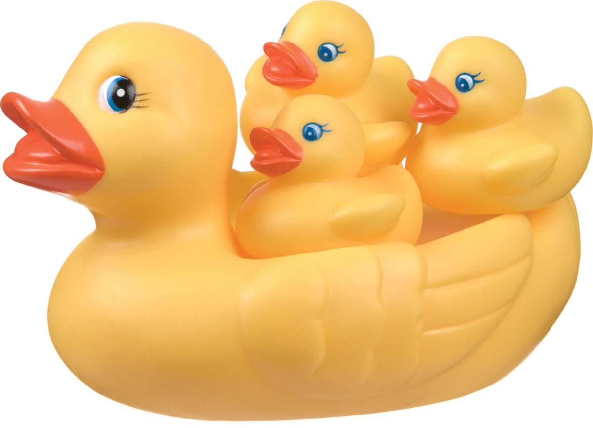 Playgro Badeendjes Familie – badeend - badeendjes - Volledig Afgesloten - Schimmelvrij - waterspeelgoed baby - Waterspeelgoed Peuters Mama eend en 3 eendjes - BPA vrij — afbeelding 9