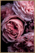 JUNIQE - Poster met kunststof lijst Vintage Pink -60x90 /Roze