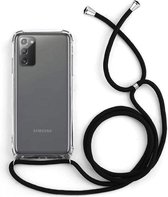 Colorfone Samsung Note 20 Hoesje Transparant met Koord