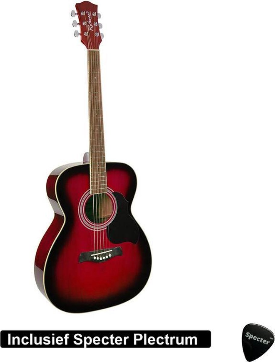 Richwood Akoestische Gitaar Artist Series met Plectrum | Gitaar | Akoestisch | Gitaar met accessoires