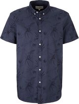 Tom Tailor Denim Korte mouw Overhemd - 1027560 Marine (Maat: M)