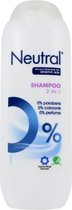 Neutral Shampoo - 2 in 1 - 0% parfum - 0% parabenen - 0% kleurstof - voor de gevoelige hoofdhuid - Voordeelverpakking 6 x 250 ml