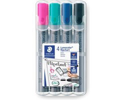 STAEDTLER Lumocolor flipchart marker - Box 4 st new col.