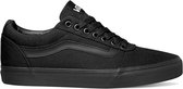 Vans Ward Canvas Heren Sneakers - Black/Black - Maat 45