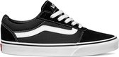 Vans Ward Suede/Canvas Dames Sneakers - Black/White - Maat 40