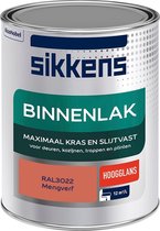 Sikkens Binnenlak - Verf - Hoogglans - Mengkleur - RAL3022 - 1 liter