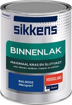 Sikkens Binnenlak - Verf - Hoogglans - Mengkleur - RAL5002 - 1 liter