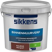 Sikkens - Binnenmuurverf - Muurverf - Mengkleur - Mat - RAL8015 - 5L