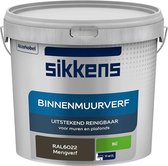 Sikkens - Binnenmuurverf - Muurverf - Mengkleur - Mat - RAL6022 - 5L