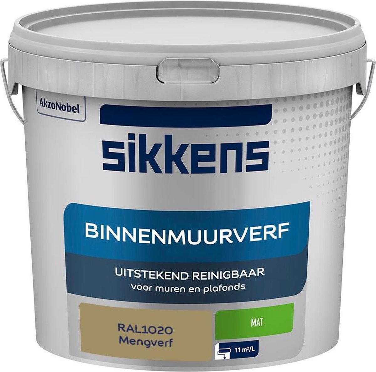 Sikkens Binnenmuurverf Muurverf Mengkleur Mat RAL1020 5L