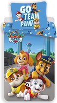 Paw Patrol dekbedovertrek - Go Team Paw - dekbedovertrek - Eenpersoons - 140 x 200 cm - 100% polyester