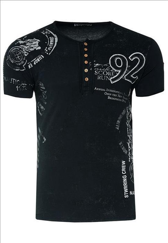T-shirt heren - Zwart - Rusty Neal - 15241