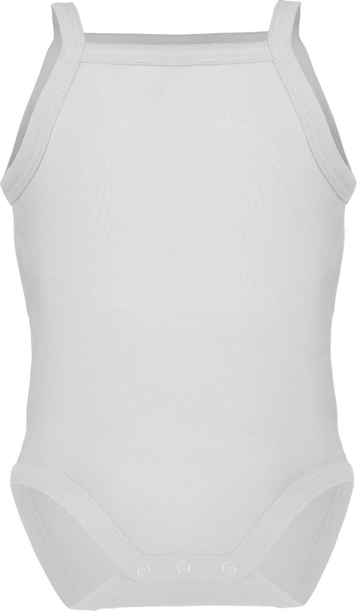 Link Kidswear Unisex Romper GOTS - Wit - Maat 74/80