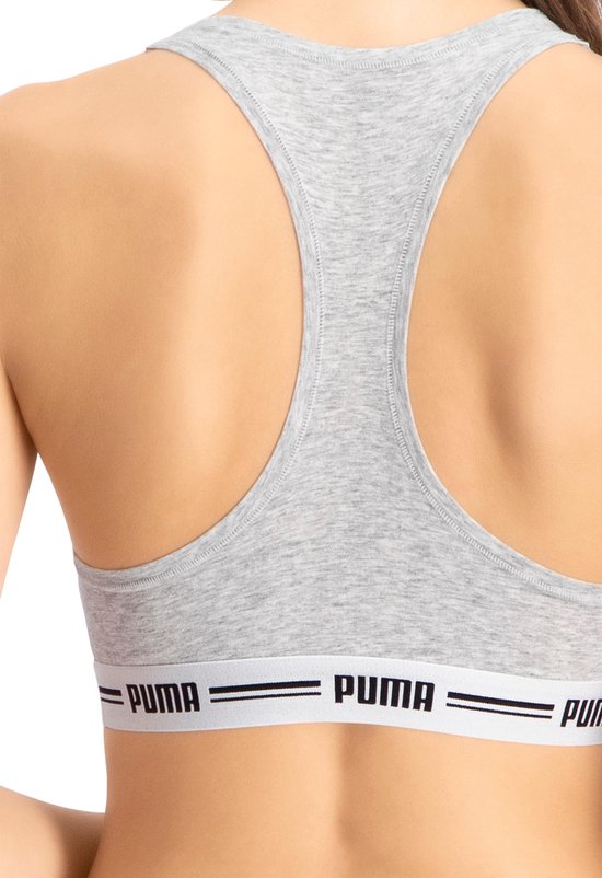 PUMA PUMA WOMEN RACER BACK TOP 1P HANG Soutien-gorge femme - gris chiné - Taille S