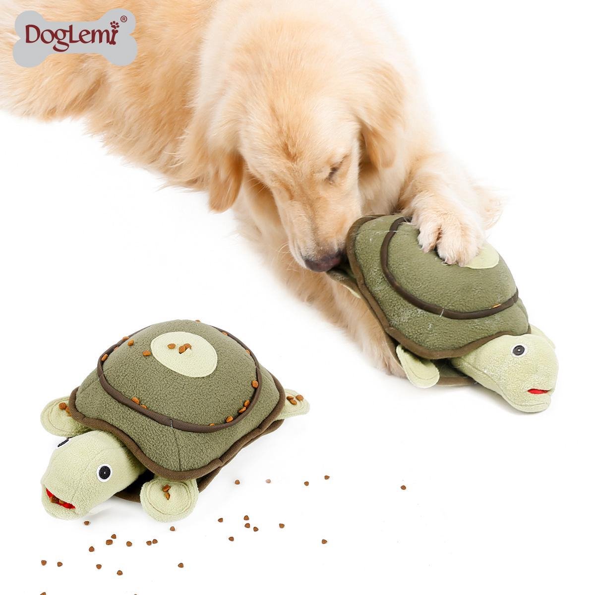 Emmi-pet Schnüffelteppich Schildkröte - Intelligenzspielzeug für Hunde 52x71cm | Geruchstraining & Belltraining | langsames Fressen | maschinenwaschbar | freundliches & weiches Material
