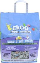 Couvre-sol - Ekoo Animal Bedding card et plateaux à œufs - fabriqués à partir de cartons d'œufs - 25 litres