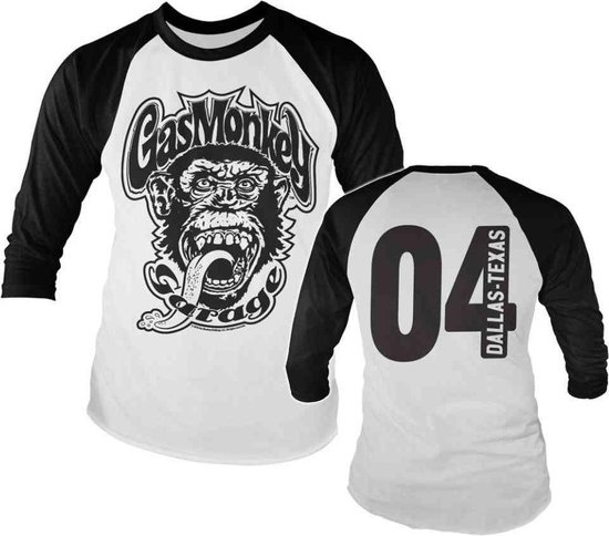 GAS MONKEY - Baseball Long Sleeve T-Shirt - Garage 4 (XXL) | bol.com