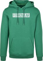 FitProWear Trui Heren Block - Groen - maat XXXL/3XL - Mannen - Hoodie - Trui  - Sweater - Sporttrui - Sportkleding - Casual kleding - Trui Heren - Groene trui - Katoen / Polyester - Trui Capuchon - Hoodie Capuchon