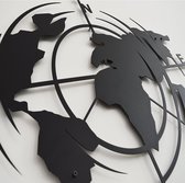 Metalen Wanddecoratie World Map Big Bang 96x69 cm