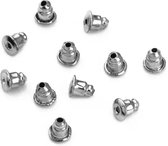 30 stuks- oorbelstoppers- rvs- torentje-Charme Bijoux