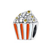 Popcorn bedel zirkonia | bead | Zilverana | geschikt voor Biagi , Pandora , Trollbeads armband | 925 zilver