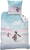 Matt & Rose Dekbedovertrek Pinguïn - Eenpersoons - 140  x 200 cm - Katoen