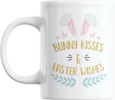 Studio Verbiest - Mok - Pasen / Easter / Paasdecoratie / - Bunny kisses & easter wishes (2) - 300ml