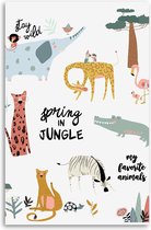 Made on Friday - Jungle Party poster 40 x 50  cm -  ( 250 gr./m2)