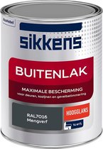 Bol.com Sikkens Buitenlak - Verf - Hoogglans - Mengkleur - RAL7016 - 1 liter aanbieding